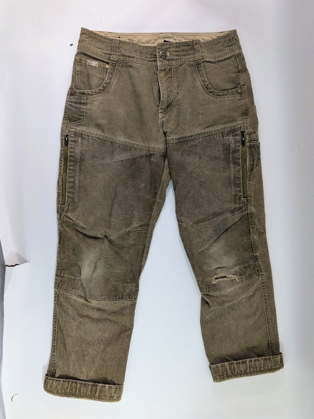 Kühl Above The Law Utility Pants Brown Olive Green Color Size 32x30